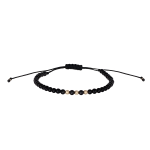 Bratara snur Aur 14K Onix Natural