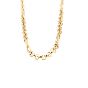 Lant barbatesc Aur 14K galben, geometric