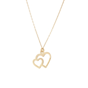 Colier Aur 14K galben inima