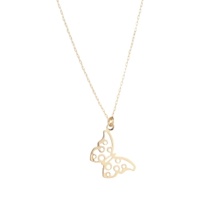 Colier Aur 14K galben fluture