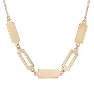 Colier Aur 14K galben geometric