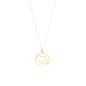 Colier Aur 14K galben inima